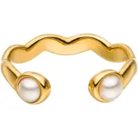 Purelei Anillo 'Dewdrop' oro / blanco perla