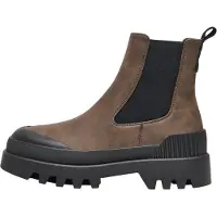 ONLY Botas Chelsea 'ONLBUZZ-2' marrón / negro