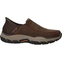 SKECHERS para hombre. 204810 Zapatillas de Piel Slip-ins RF Respected Elgin marrón (42), Plano, Ninguno, Casual, outlet 2026.
