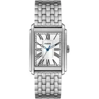Fossil Reloj analógico 'Carraway' azul / negro / plata / blanco