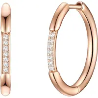 Glanzstücke Pendientes oro rosa / transparente