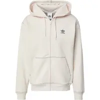 Adidas adidasChaqueta con capucha, cremallera y trébol Essentials L Wonder White Hombre