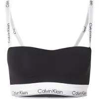 Calvin Klein Lightly Lined Bandea Black Talla: XS | Brasieres Outlet | Mujer | Negro