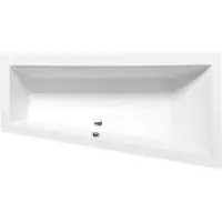 Hak Handelsagentur Koch Bañera asimétrica Polysan ANDRA R, 180x90x45 cm, lado derecho, color blanco