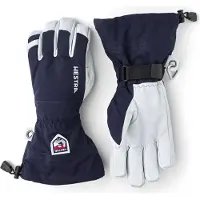 Hestra - Army Leather Heli Ski 5 Finger - Guantes size 6, azul