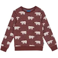Finkid - Kid's Uniikki Nordik - jersey de lana size 100/110, rojo
