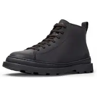Camper para hombre. K300535-001 Botines de piel Brutus+ negro (39), Plano, Ninguno, Casual, outlet 2026.