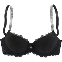 LASCANA Sujetador negro / transparente