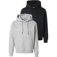 Jack & Jones Sudadera 'JJEBRADLEY' gris moteado / negro