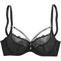 LASCANA Sujetador negro / plata
