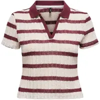 ONLY Camiseta 'ONLHalia' merlot / blanco