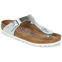 Birkenstock Chanclas Gizeh Soft Footbed mujer - Plata - 43