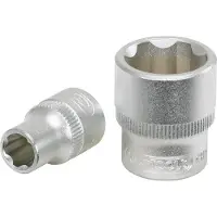 Ks Tools 911.3821, Llave de vaso, 3/8", métrica, 1 cabeza, 21 mm, acero cromo vanadio