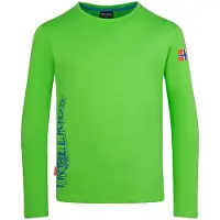 TROLLKIDS - Kid's Stavanger Longsleeve XT - Camiseta de manga larga size 164, verde