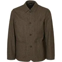 Selected Chaqueta saco 'SLHLANDON' marrón oscuro / negro