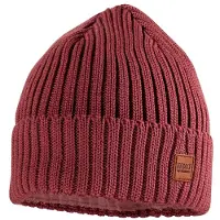 Maximo - Kid's Beanie with Ribbed Turn-up Brim and Lining - Gorro size 53-55 cm, rojo
