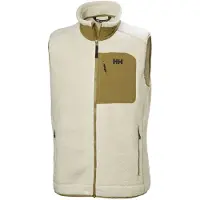 Helly Hansen para hombre. 49461 Chaleco polar Panorama Pile Block gris (L), Beige, Casual, Poliéster, outlet 2026.
