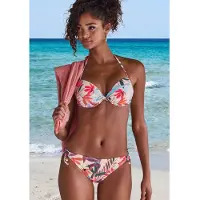 LASCANA Braga de bikini crema / verde / lila / mandarina