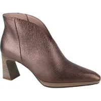 Hispanitas para mujer. HI254270 Botines de Piel Atlanta bronce (39), 5 a 8cm, Cremallera, Casual, outlet 2026.