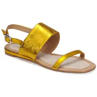 Jb martin Sandalias planas AVERY mujer - Amarillo - 38