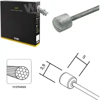 Wag Cable De Cambio Campagnolo 1.1 X 1950 Mm