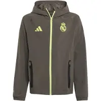 Adidas adidasChaqueta Real Madrid Tiro 25 Competition Vis Tech Travel 128 Utility Grey / Semi Frozen Yellow Niño