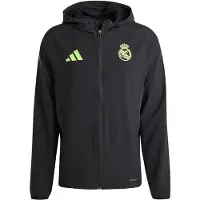 Adidas adidasChaqueta Real Madrid Tiro 25 Pro Vis Tech Travel XS Black / Lucid Lemon Hombre