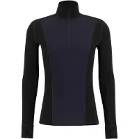Ulvang - Peak Map Half Zip Baselayer - Ropa interior merino size S, negro/azul
