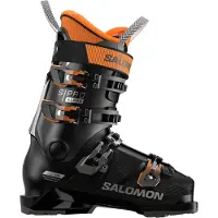 Salomon - Botas de esquí para hombre - S/Pro Alpha 100 Gw Black/Dark Grey Met/Orange Tiger - Talla 44-45 - Negro