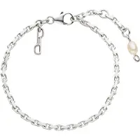Purelei Pulsera 'Gleam' plata / blanco perla