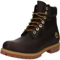 Timberland Botas con cordones marrón oscuro / negro