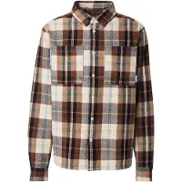 Iriedaily Camisa 'Chillax Lumber' crema / azul real / marrón / marrón oscuro