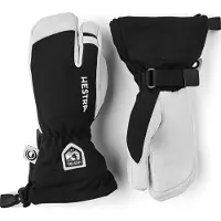 Hestra - Kid's Army Leather Heli Ski 3 Finger - Guantes size 4, negro