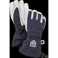Hestra - Kid's Army Leather Heli Ski 5 Finger - Guantes size 4, azul
