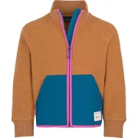 TROLLKIDS - Girl's Vega Jacket - Forro polar size 140, naranja