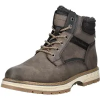 Tom Tailor Botas con cordones chocolate / negro