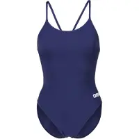 Arena Traje de baño 'LACE BACK SOLID' azul oscuro / blanco
