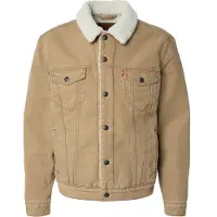 Levi's para hombre. 16365-0305 Chaqueta Type 3 Sherpa marrón (M), Casual, Algodón, outlet 2026.