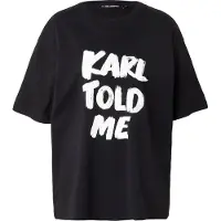 Karl Lagerfeld Karl Told Me T-shirt Black Talla: L | Camisetas de Seda Outlet | Mujer | Negro