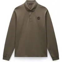 Napapijri - E-Badge L/S - Polo size XXL, marrón