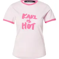 Karl Lagerfeld Karl Is Hot T-shirt Pink Lady Talla: M | Camisetas de Seda Outlet | Mujer | Rosa