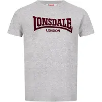 Lonsdale Camiseta 'London' gris moteado / rojo oscuro
