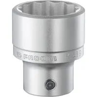 Facom Llave de vaso de 3/4", de 12 caras, de 32 mm