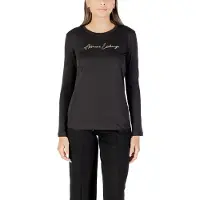Armani Exchange para mujer. XW001456AF10356MC021 Camiseta Marca negro (L), Casual, Algodón, Manga larga, outlet 2026