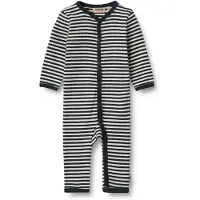 Wheat Pijama entero/body 'Dusty' navy / offwhite