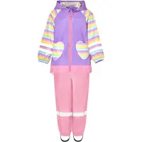 Playshoes Traje funcional 'Einhorn' azul oscuro / amarillo / lila / rosa