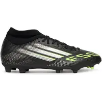 Adidas adidasBota de fútbol F50 League Mid césped natural seco / multisuperficie 46 Core Black / Iron Metallic / Lucid Lemon Unisex