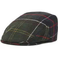 Barbour Gorra 'Galingale' navy / verde oscuro / rojo / blanco