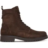 Tamaris Botines con cordones marrón oscuro