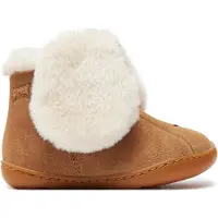 Camper unisex para niños. K900367-001 Botines de piel Twnis marrón (21), Plano, Ninguno, Casual, moda infantil, outlet 2026.